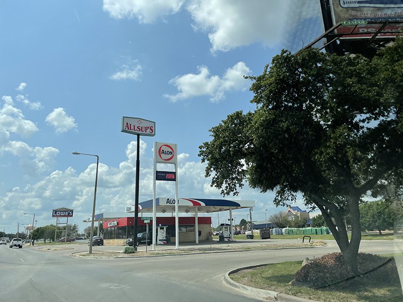 World-famous Allsup’s, this one in Abilene, though the one Dox hung out at in high school was in Tuscola